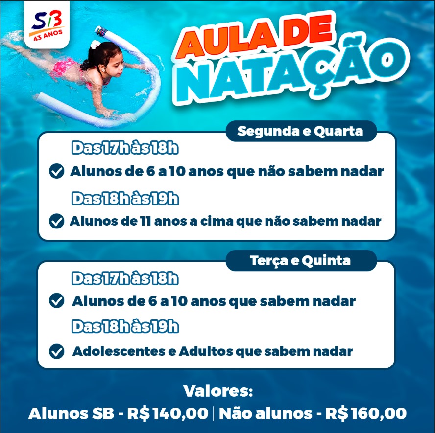 Aulas de Natação