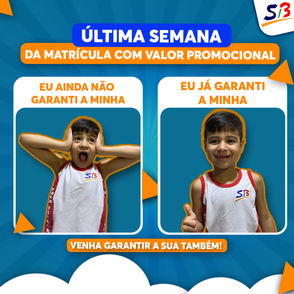ÚLTIMOS DIAS DA MATRÍCULA COM VALOR PROMOCIONAL!