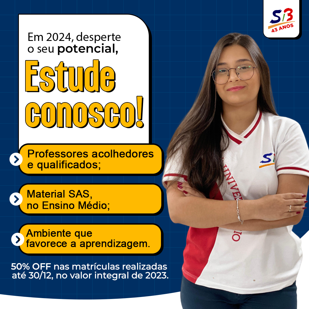 EM 2024, DESPERTE SEU POTENCIAL, ESTUDE CONOSCO!