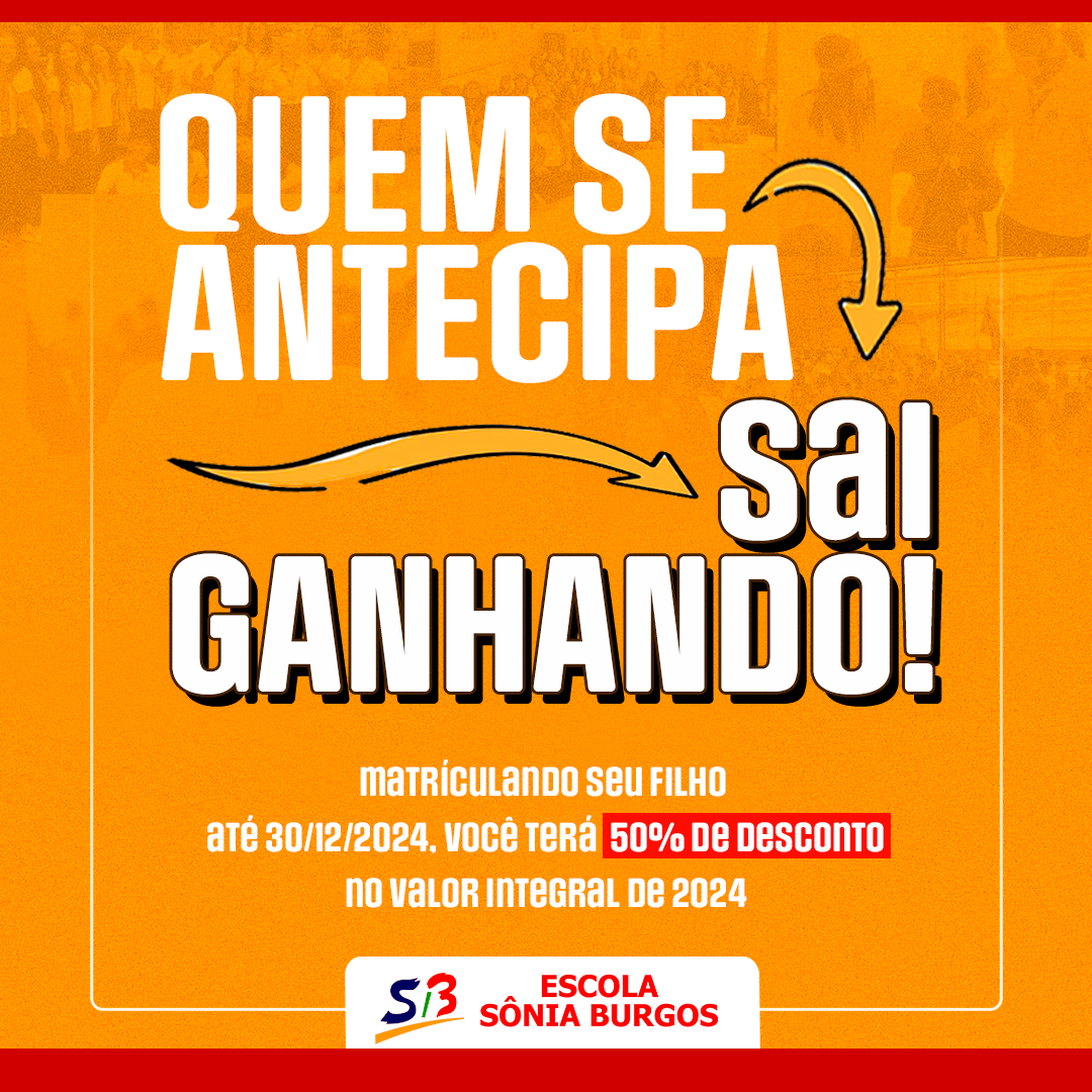Quem se antecipa, sai ganhando!